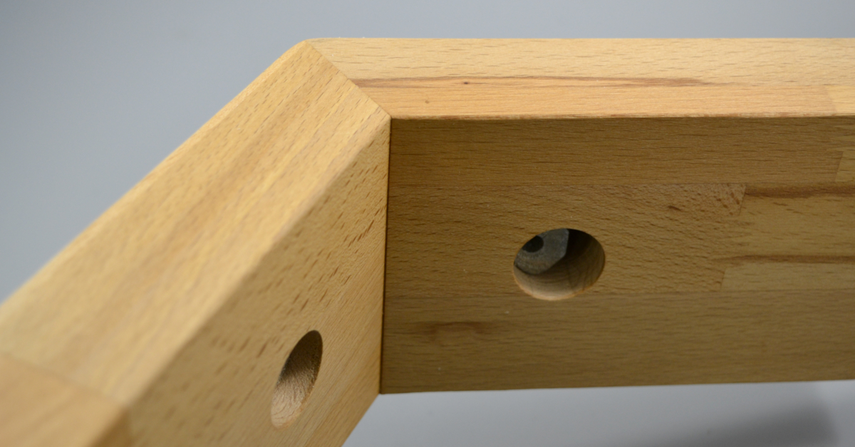Мебельные стяжки для соединения деревянных деталей под углом от 90 до 180 градусов